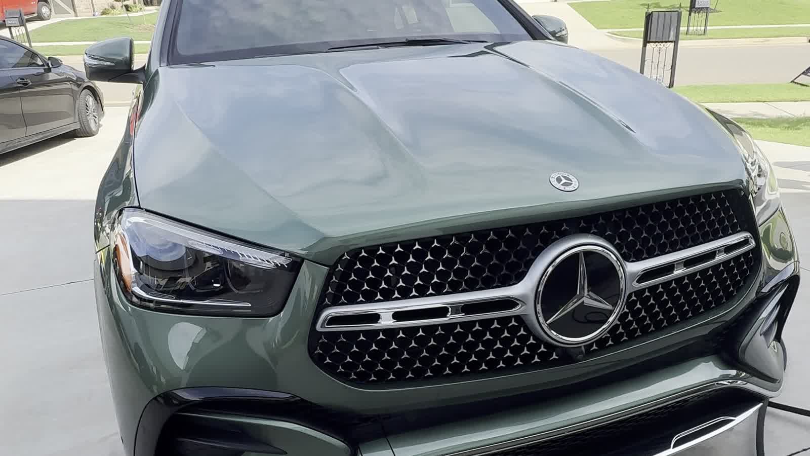 Green Mercedes GLE 450 with a freshly detailed front end in Oklahoma City OK